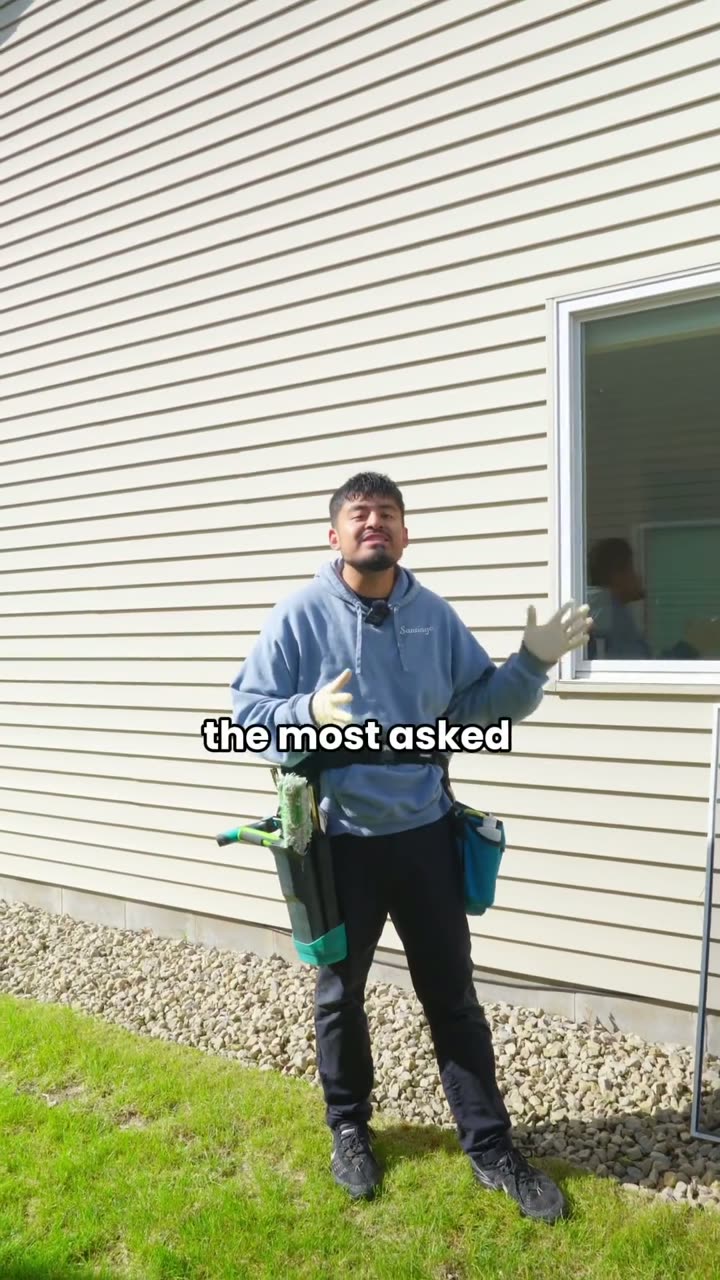 Window cleaning job site